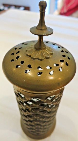 Vintage Brass Middle Eastern Candle Holder
