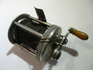 Vintage Pennell Special Spinning Reel,  No.  80,  3 - 1/2 " Long,  Faux Ivory Handle