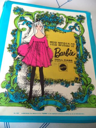 Vntg The World Of Barbie Doll Case 1002 1968 Mattel 2 11 " Dolls,  Outfits