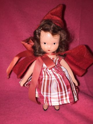 Vintage Nancy Ann Storybook Doll 5 " 116 Frozen Bisque Little Red Riding Hood