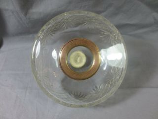 ANTIQUE VICTORIAN CUT GLASS DUPLEX OIL LAMP FOUNT FONT 3