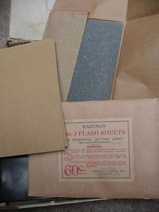 Antique Eastman Kodak Camera Flash Sheet Holder w/box & Instructions Photography 6