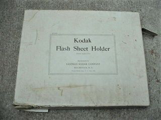 Antique Eastman Kodak Camera Flash Sheet Holder w/box & Instructions Photography 8