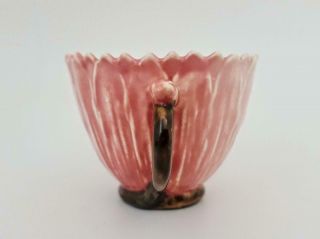 Rare Antique Art Nouveau Zsolnay Pecs Majolica Lotus Flower Cup & Saucer 1880 1 6