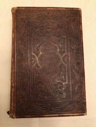 1867 Antique John Kitto An Illustrated History Of The Holy Bible Full Leather