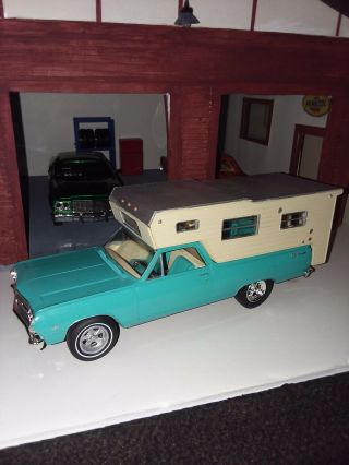 Vintage 1/25? Scale 1965 Chevrolet El Camino W/camper Top Built Nicely