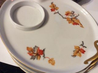 Vintage Craftsman China Japan Golden Autumn Snack Plates 253 (6)