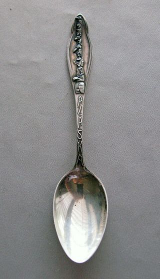 Alaska Sterling Silver Souvenir Totem Pole Spoon By Joseph Mayer & Bros;h380