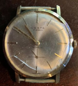 Vintage Desta,  17 Jewels Incabloc Swiss Made Men’s Watch