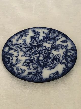 Antique Flow Blue Losol Ware “cavendish” Salad Plate 5.  75”