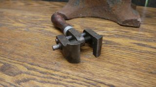 Antique Clock Makers/repair Persons Bench Hand Vice Hand Tool Parts/project