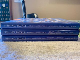 Fishing Tackle Antiques & Collectibles Karl T.  White 3 - Volume Book Set
