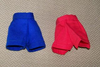 Vintage Two Pair Shorts For Barbies Fashion Pak Item Tee Shirt And Shorts