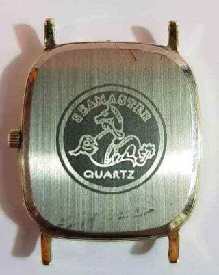 Vintage Omega Seamaster Quartz Day Date Gold Dial Mens Watch 4