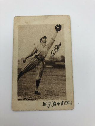 Old Antique 1920’s Baseball Card Aaron Lee Ward A.  L.  York Yankees Sports