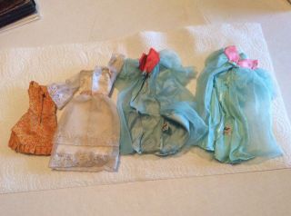Vintage Barbie Clothes,  Dresses/nightgown? Japanese? See Tags And Photos