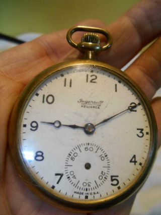 Vintage Ingersoll Reliance 7 Jewels Pocket Watch