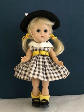 Vintage Vogue BKW Ginny Doll in her 1955 Medford Tagged Kinder Crowd Dress 4