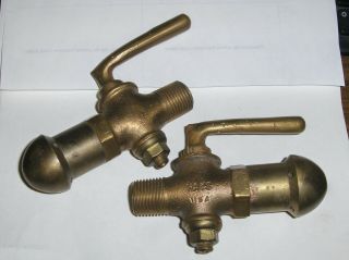 2 Vintage Antique Hays Brass Steam Pressure Relief Valve