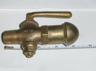 2 Vintage Antique Hays Brass Steam Pressure Relief Valve 2