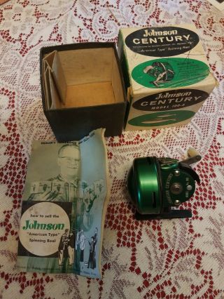 Vintage Johnson Century Model 100a Casting Reel