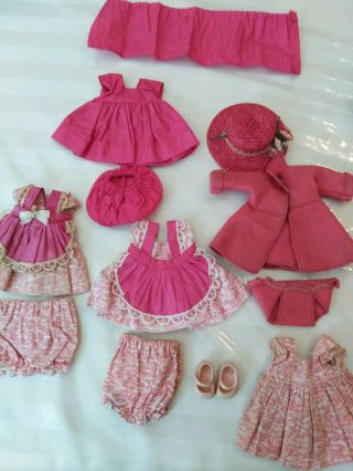 Vintage 1950s Vogue Ginny Ginnette Doll Clothes Dress Outfit Shoes Tags Hat