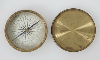 Antique Pocket / Travel Compass - c.  19th century 2