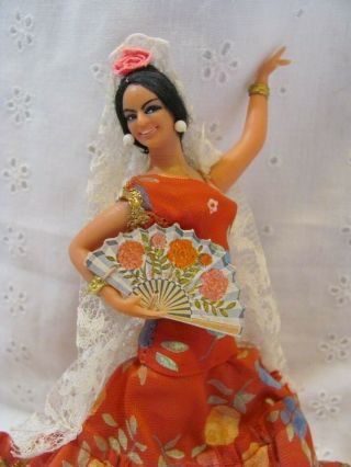 Vintage Marin Chiclana Spanish Flamenco Dancer 7 