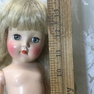 Vintage 1950s Ideal Toni Doll P - 90 Blond Needs A Make Over14 " Messy Hair