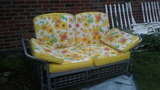 Antique Outside Patio Furniture Glider And Chase Lounger