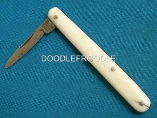 Antique T Ellin Vulcan Sheffield England Quill Pen Knife Knives Pocket Vintage