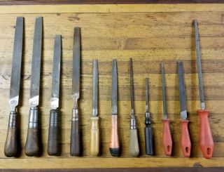 Antique Tools • Metal Machinist Files • Antique Blacksmith Simonds Filing ☆ Usa