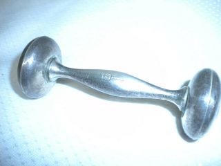 Vintage S&b Sterling Silver Baby Rattle