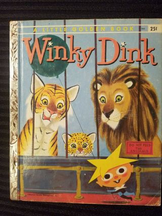 Vintage Little Golden Book Winky Dink 266 1st Ed.  1956
