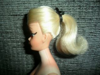 Vintage 1960s Barbie Clone Doll W - Platinum Blonde Swirl Ponytail Hairstyle