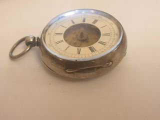 Antique Heavy Silver Goliath Doctors Fusee Pocket Watch hallmarked Chester 1889 5