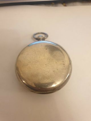 Antique Heavy Silver Goliath Doctors Fusee Pocket Watch hallmarked Chester 1889 6
