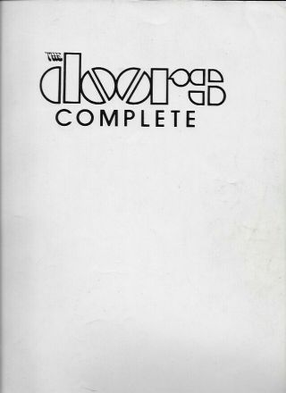 Vintage The Doors Complete 1983 Guitar Chords Piano Sheet Music Book W/ Lyrics