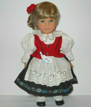 Vintage Doll Engel Puppe 17” Grete Girl Kanekalon Wig Soft Body Germany