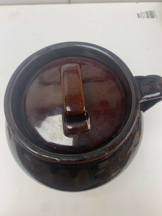 Antique E.  Swasey And Co.  2 Tone Stoneware Jar Portland Maine 3