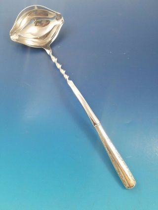 Camellia By Gorham Sterling Silver Punch Ladle With Twist Handle Custom Made