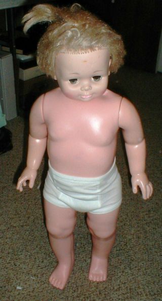 Vintage 31 " 1978 Eugene Doll 53100 Large Plastic Toy Girl Doll Playpal Toddler