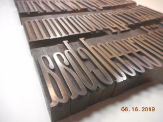 Printing Letterpress Printer Block Antique Wood Alphabet Decorative Printer Cut