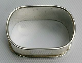 Vintage 1979 Broadway & Co Oval Sterling Solid Silver Serviette Napkin Ring 4