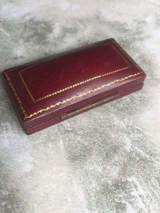 Fine Antique Victorian Page Keen and Page Ltd Red Leather Jewellery Pin Box 7