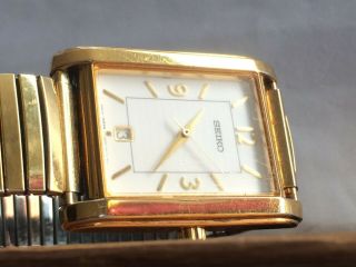 Authentic Vintage Gents Seiko V732 Quartz Date Watch
