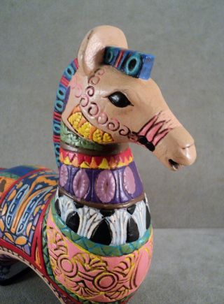 Vtg Colorful HORSE Pottery SCULPTURE MidCentury Modern Aldo Londi BITOSSI Style 3