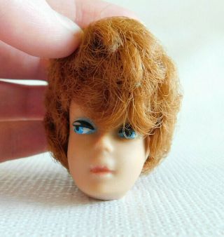 Vintage Barbie Head Side Part Bubblecut W/copper Red Hair - Head Only