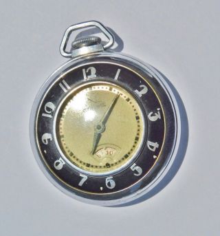 Vintage Sentinel Pocket Watch E.  Ingraham Company Usa Running Parts