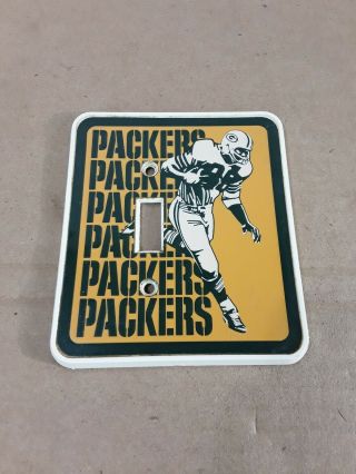 Vintage Green Bay Packers 1973 Light Switch Wall Plate Cover Nfl
